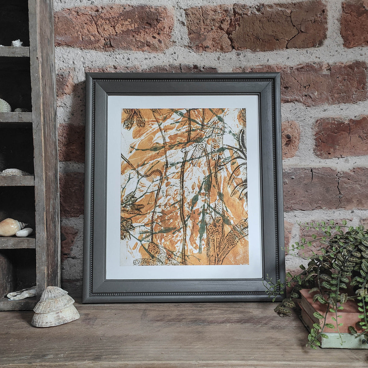 Ochre Anglesey Seaweed Original Print