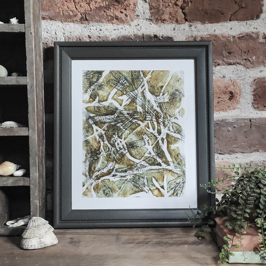 Olive Anglesey Seaweed Original Print